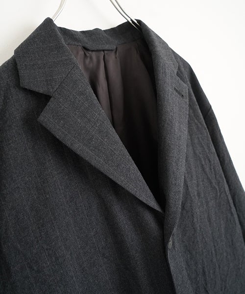YOKO SAKAMOTOヨーコサカモトSUIT JACKET CHARCOAL GRAY YS - 26AW - 14