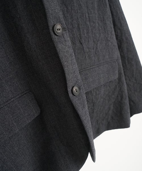 YOKO SAKAMOTOヨーコサカモトSUIT JACKET CHARCOAL GRAY YS - 26AW - 14