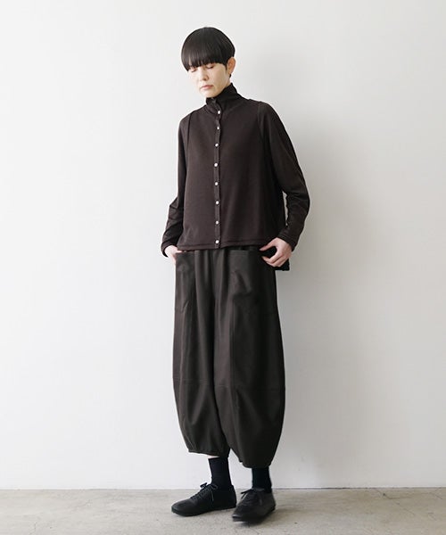 Mochiモチsarouel pants [dark mocha/ma24-pt-02] 