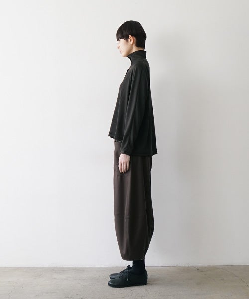 Mochiモチsarouel pants [dark mocha/ma24-pt-02] 