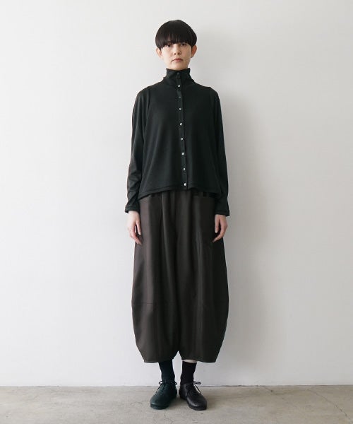 Mochiモチsarouel pants [dark mocha/ma24-pt-02] 