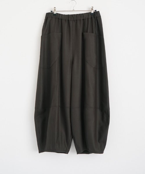 Mochiモチsarouel pants [dark mocha/ma24-pt-02] 