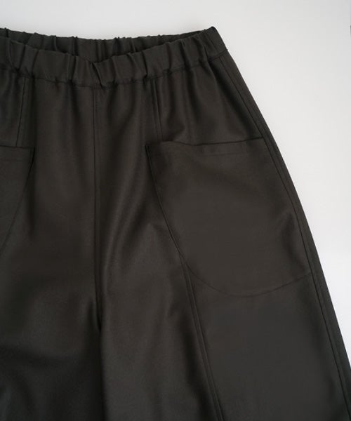 Mochiモチsarouel pants [dark mocha/ma24-pt-02] 