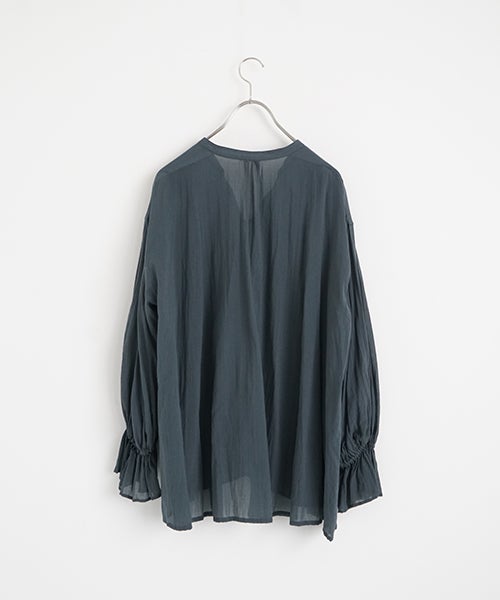 suzuki takayukiスズキタカユキsmock blouse [A271-12/pale fir green]