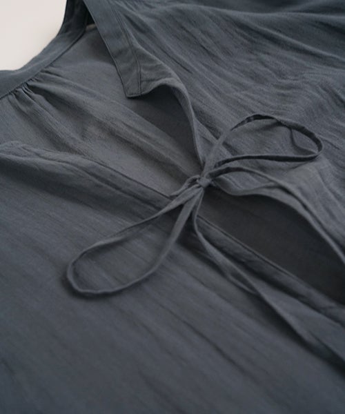 suzuki takayukiスズキタカユキsmock blouse [A271-12/pale fir green]