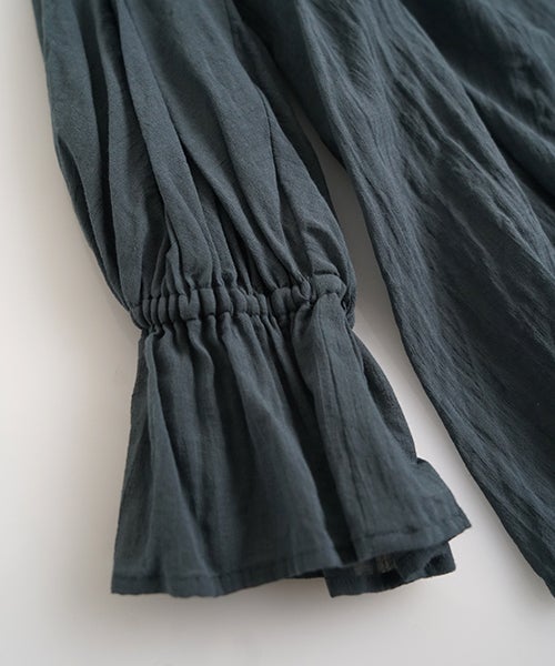 suzuki takayukiスズキタカユキsmock blouse [A271-12/pale fir green]