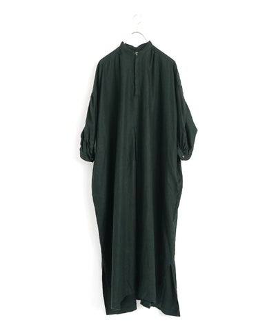 suzuki takayukiスズキタカユキpeasant dress [deep forest pine/A271-12]