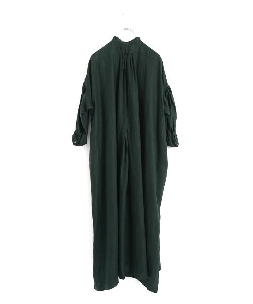 suzuki takayukiスズキタカユキpeasant dress [deep forest pine/A271-12]