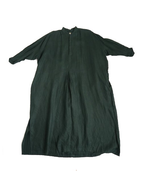 suzuki takayukiスズキタカユキpeasant dress [deep forest pine/A271-12]