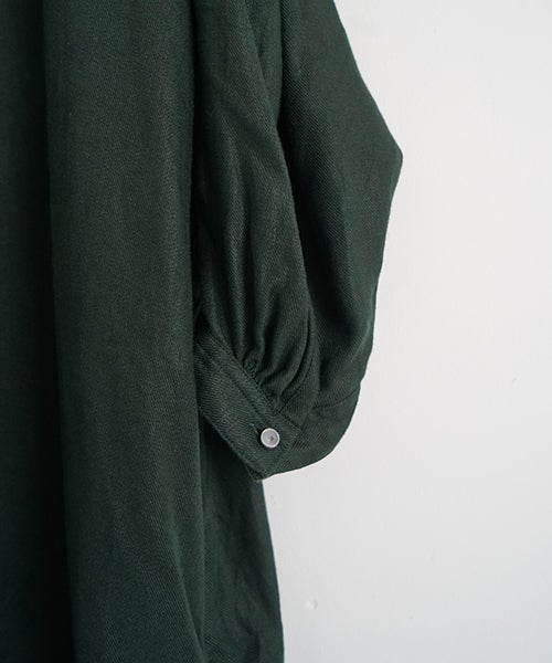 suzuki takayukiスズキタカユキpeasant dress [deep forest pine/A271-12]