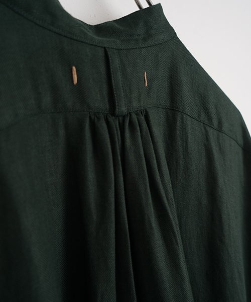 suzuki takayukiスズキタカユキpeasant dress [deep forest pine/A271-12]