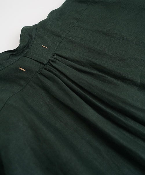suzuki takayukiスズキタカユキpeasant dress [deep forest pine/A271-12]
