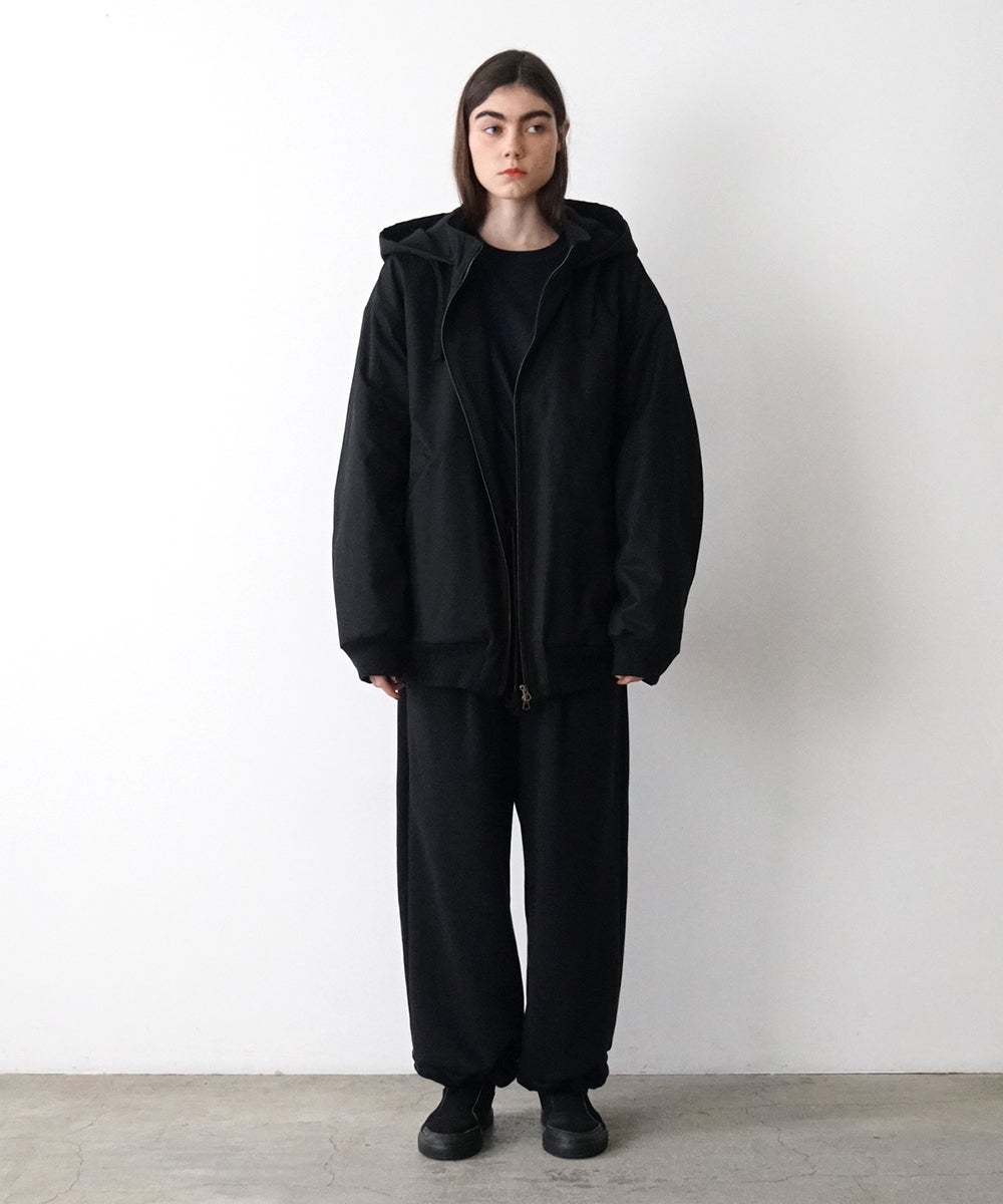 VUm hooded stand collar blouson FINX COTTON / BLACK] blu-009