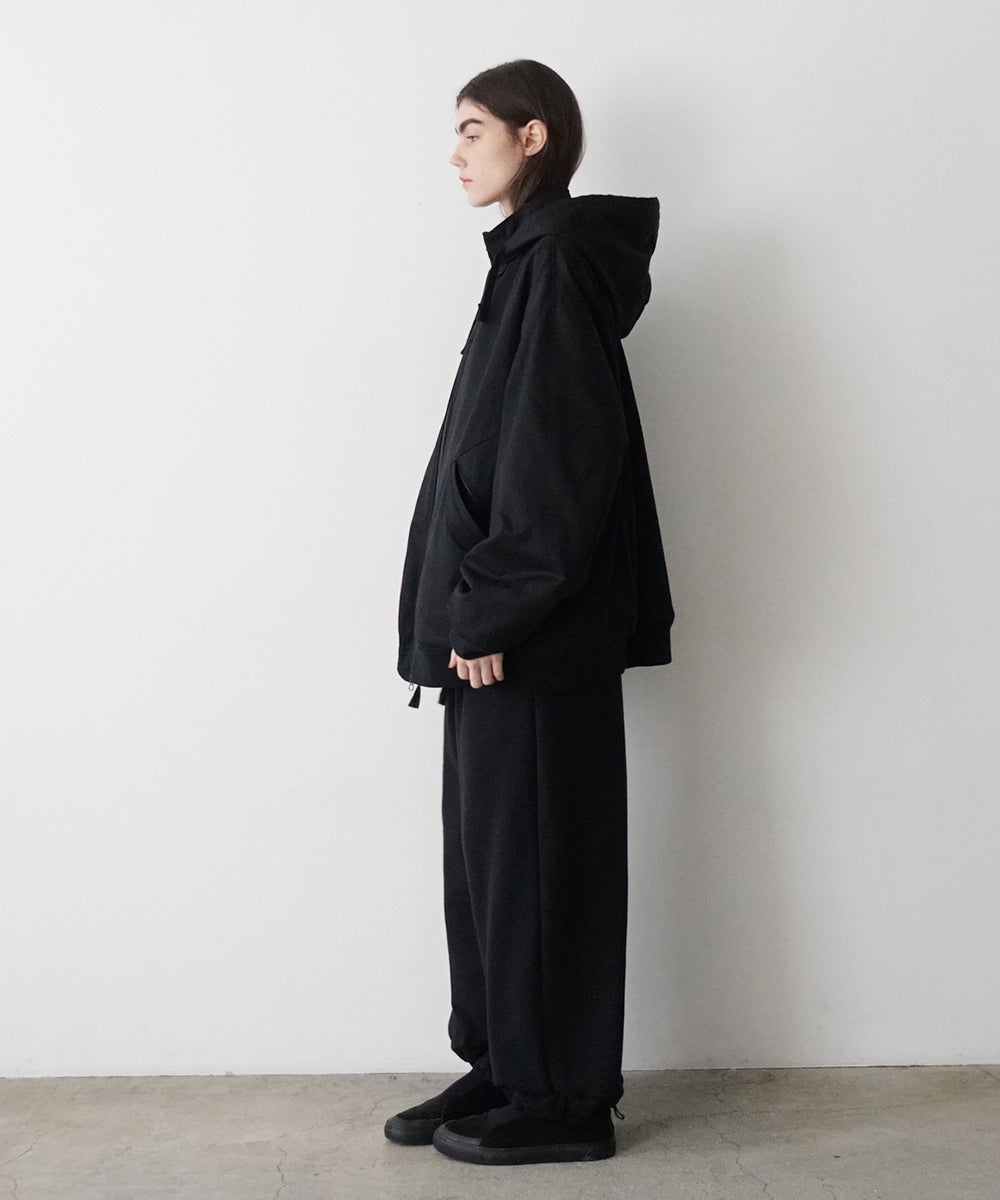 VUm hooded stand collar blouson FINX COTTON / BLACK] blu-009