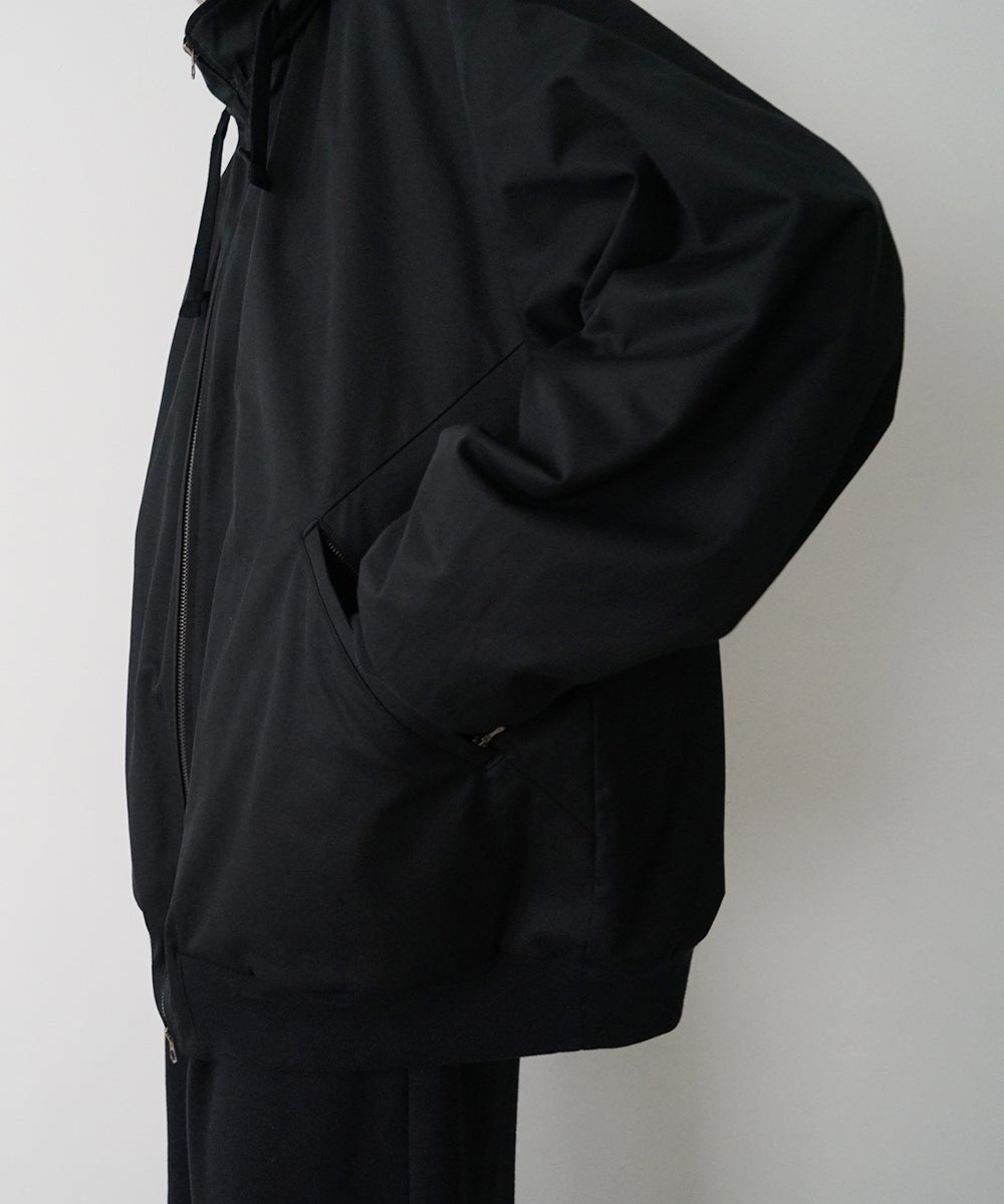 VUm hooded stand collar blouson FINX COTTON / BLACK] blu-009