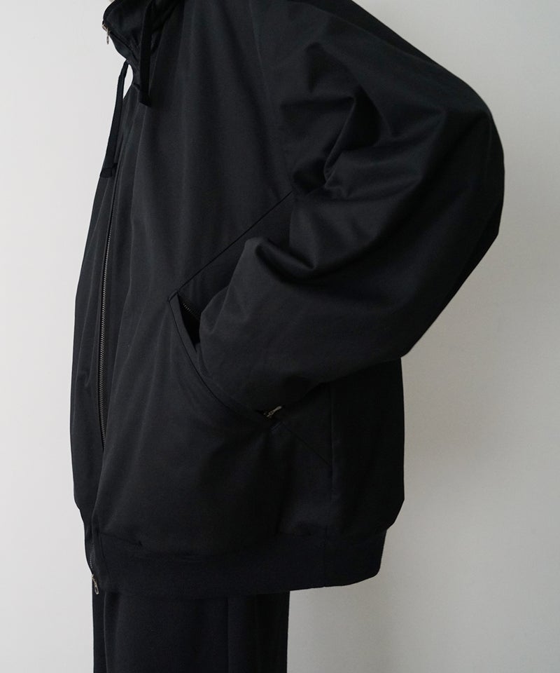 VUm hooded stand collar blouson FINX COTTON / BLACK] blu-009