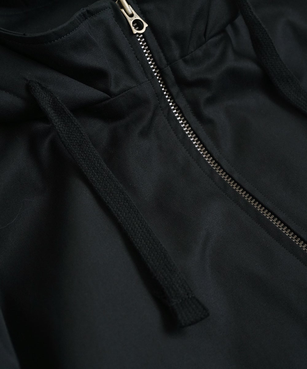 VUm hooded stand collar blouson FINX COTTON / BLACK] blu-009