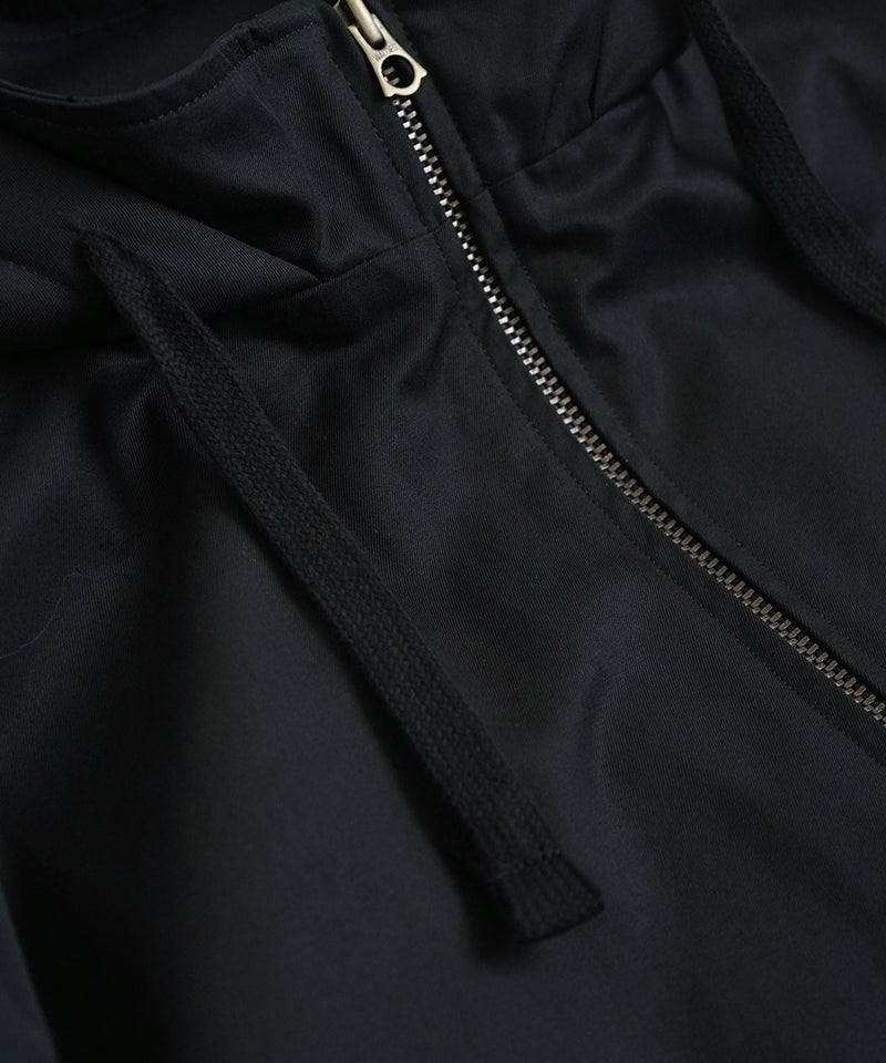 VUm hooded stand collar blouson FINX COTTON / BLACK] blu-009