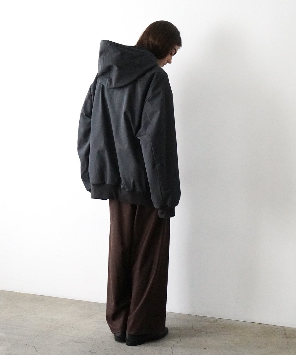 VUm hooded stand collar blouson FINX COTTON /GRAHITE blu-009