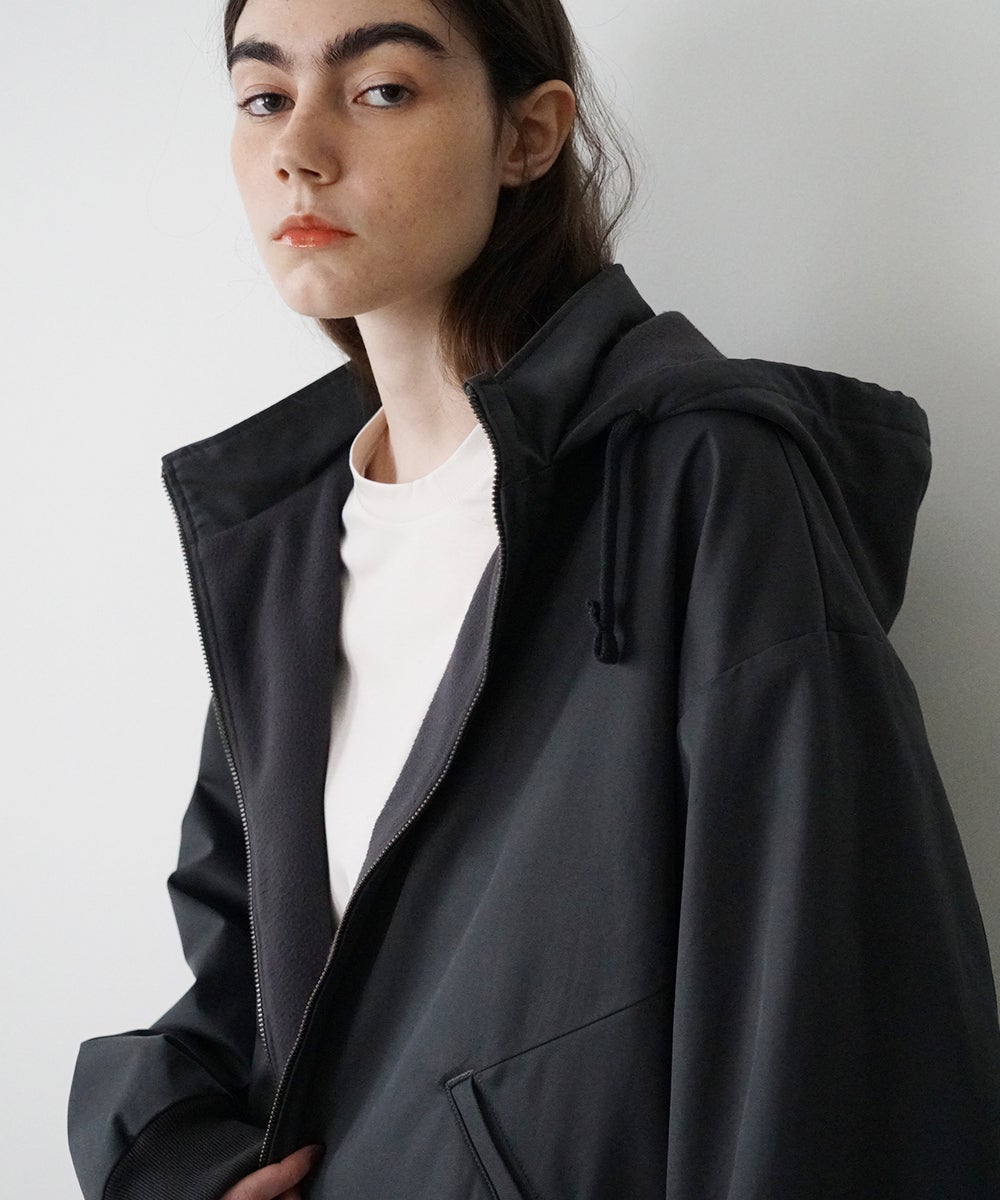 VUm hooded stand collar blouson FINX COTTON /GRAHITE blu-009