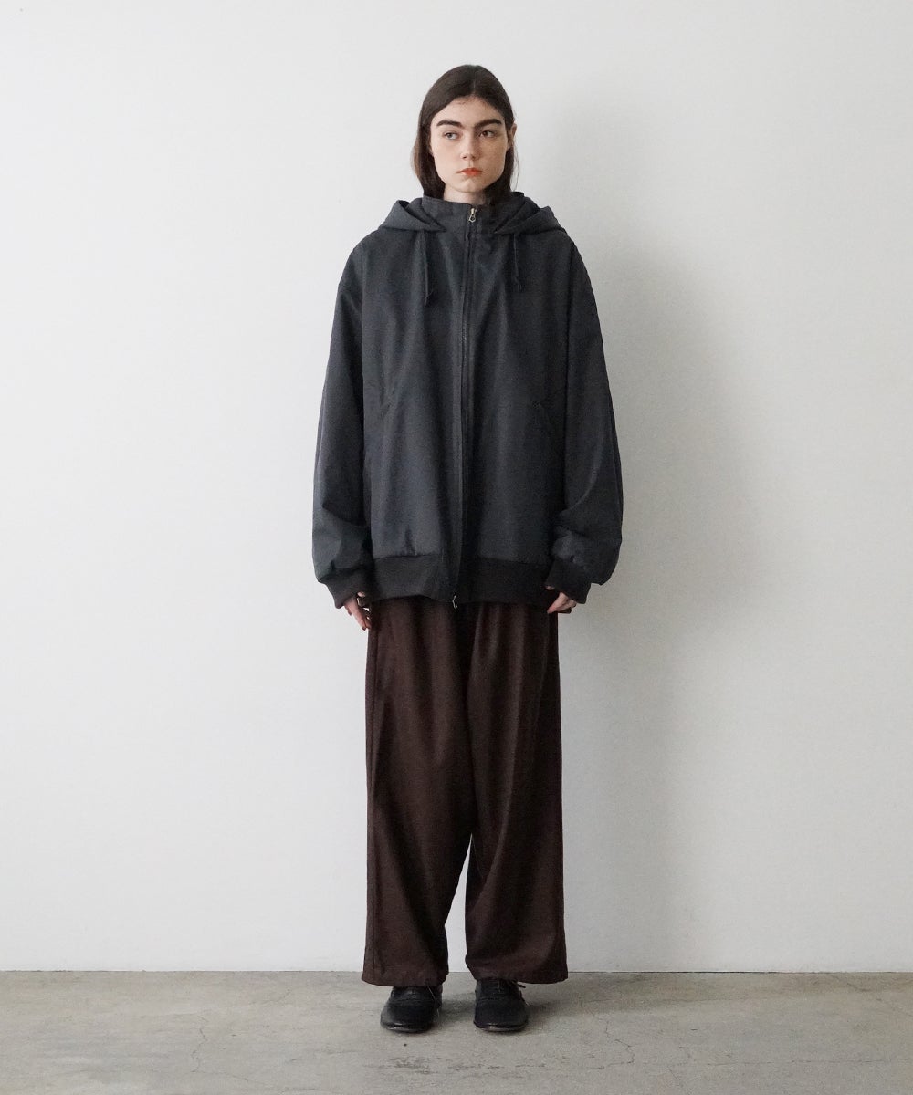 VUm hooded stand collar blouson FINX COTTON /GRAHITE blu-009