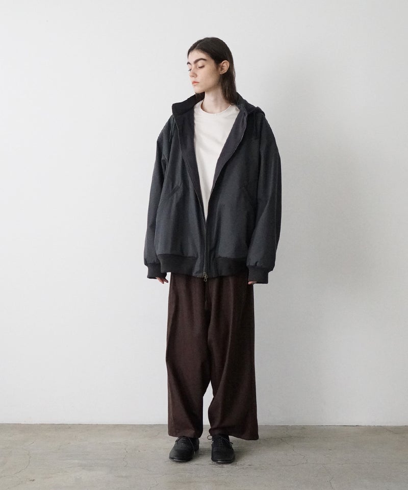 VUm hooded stand collar blouson FINX COTTON /GRAHITE blu-009