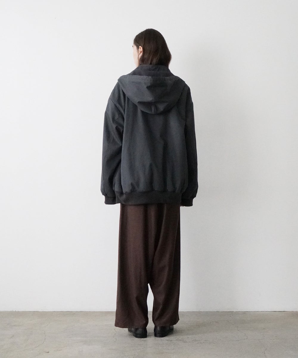 VUm hooded stand collar blouson FINX COTTON /GRAHITE blu-009