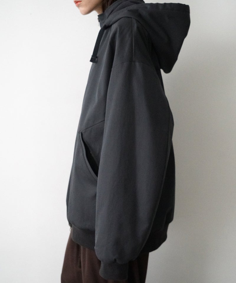 VUm hooded stand collar blouson FINX COTTON /GRAHITE blu-009