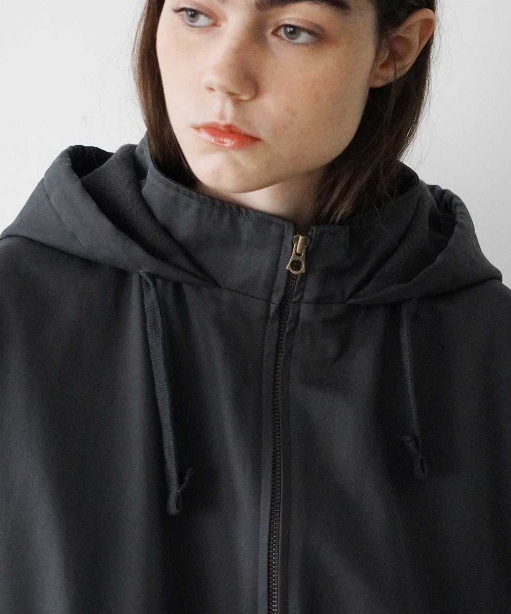 VUm hooded stand collar blouson FINX COTTON /GRAHITE blu-009