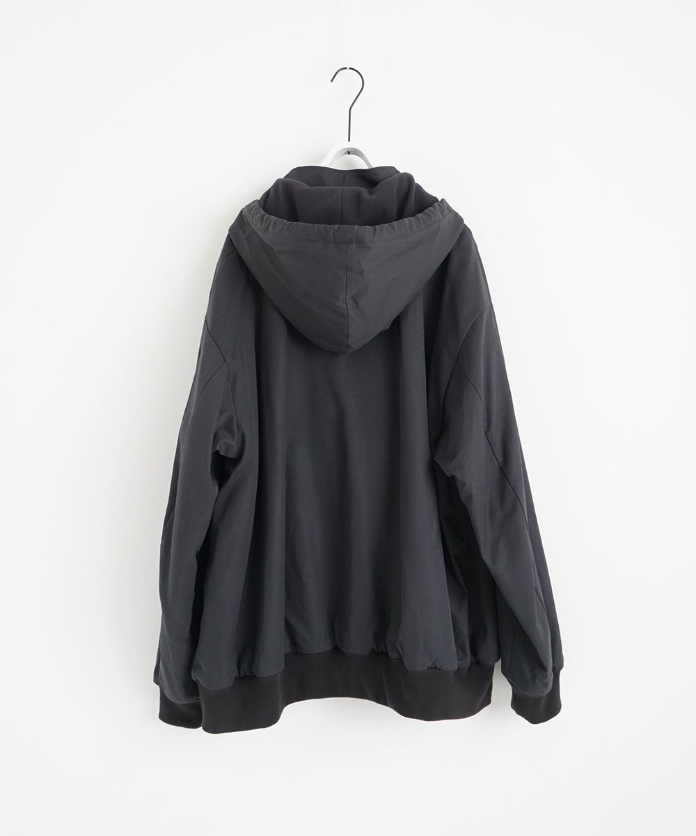 VUm hooded stand collar blouson FINX COTTON /GRAHITE blu-009