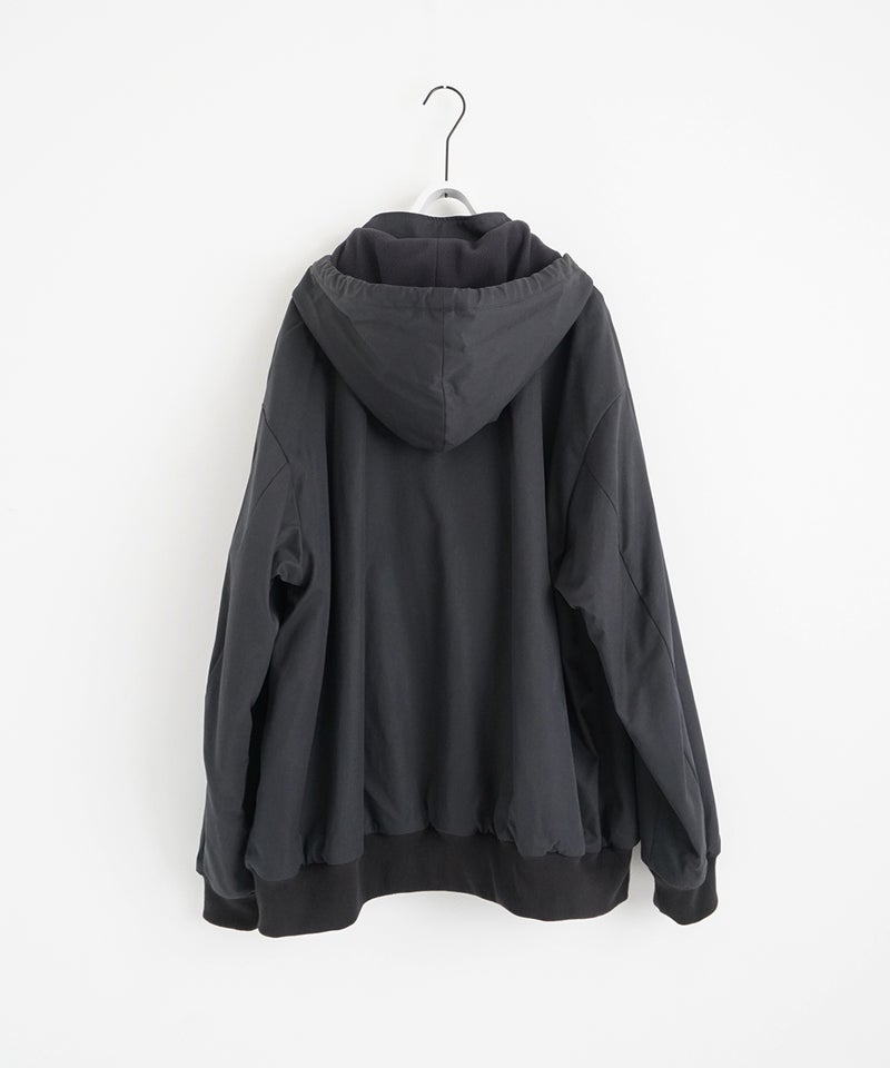 VUm hooded stand collar blouson FINX COTTON /GRAHITE blu-009