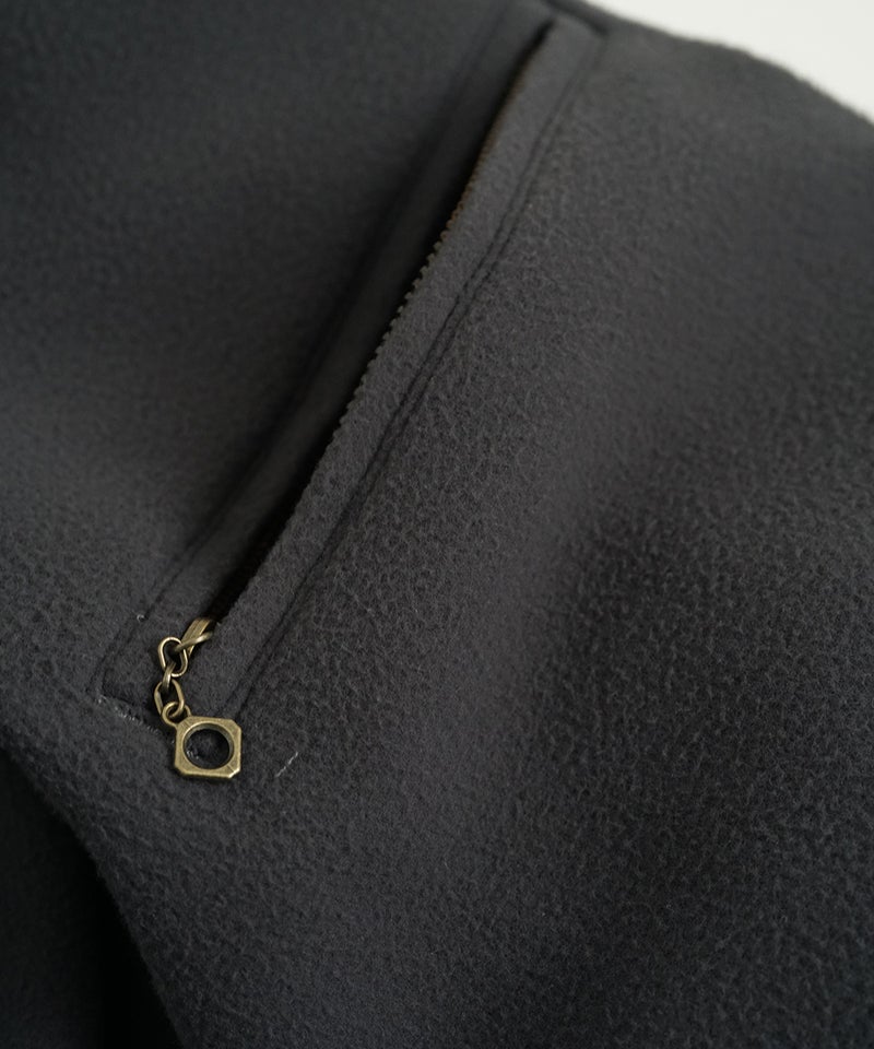 VUm hooded stand collar blouson FINX COTTON /GRAHITE blu-009
