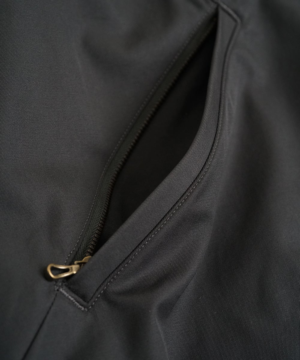 VUm hooded stand collar blouson FINX COTTON /GRAHITE blu-009
