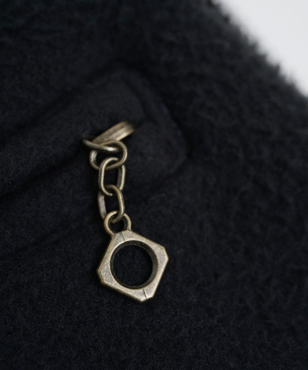 VUm hooded stand collar blouson FINX COTTON /GRAHITE blu-009