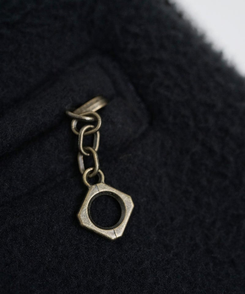 VUm hooded stand collar blouson FINX COTTON /GRAHITE blu-009