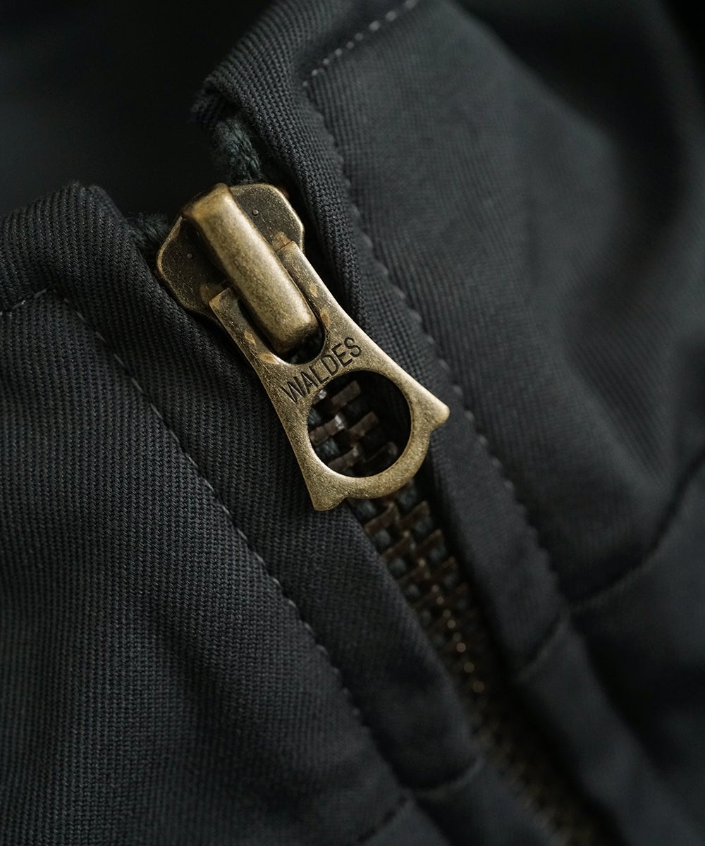 VUm hooded stand collar blouson FINX COTTON /GRAHITE blu-009