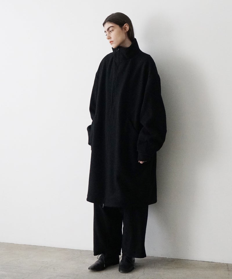 VUm stand collar flight coat MELTON WOOL / BLACK] vu-cot-004