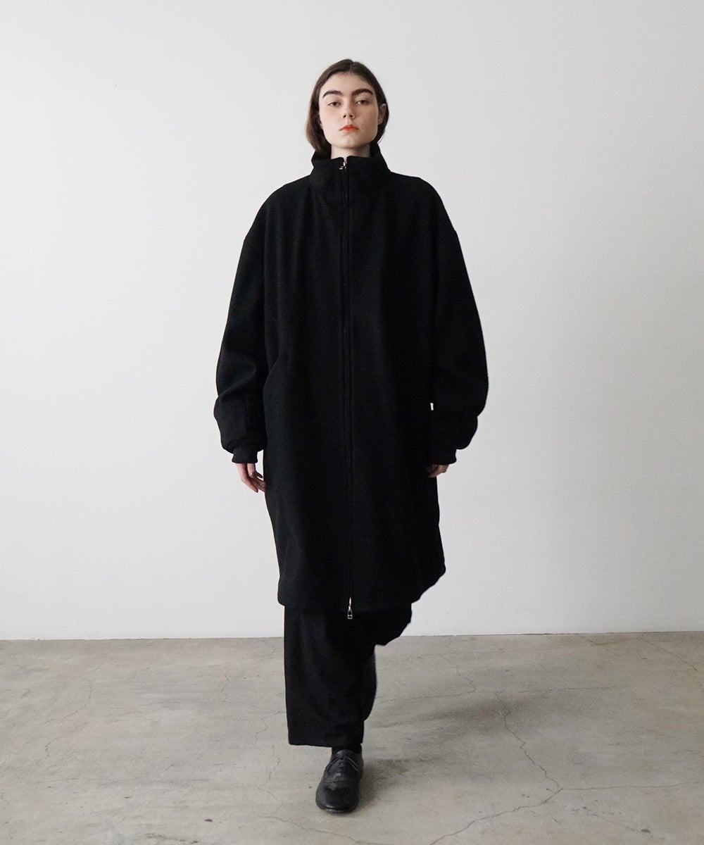 VUm stand collar flight coat MELTON WOOL / BLACK] vu-cot-004