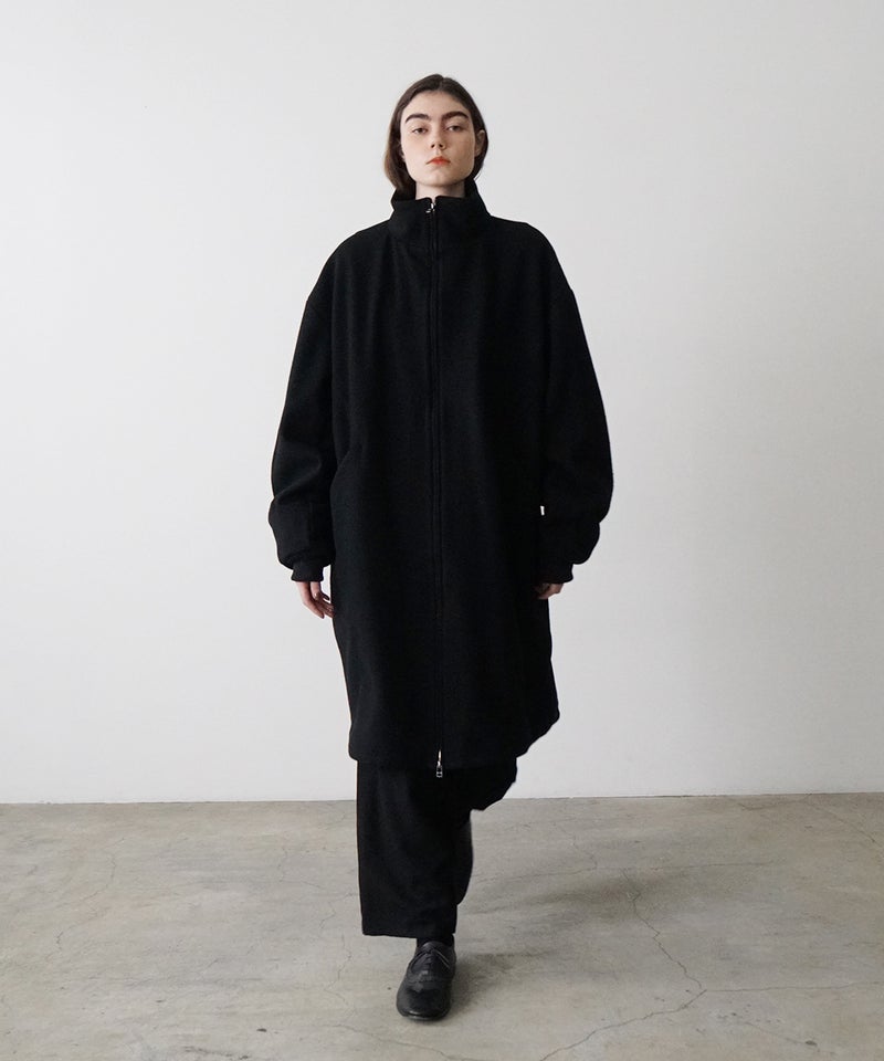 VUm stand collar flight coat MELTON WOOL / BLACK] vu-cot-004