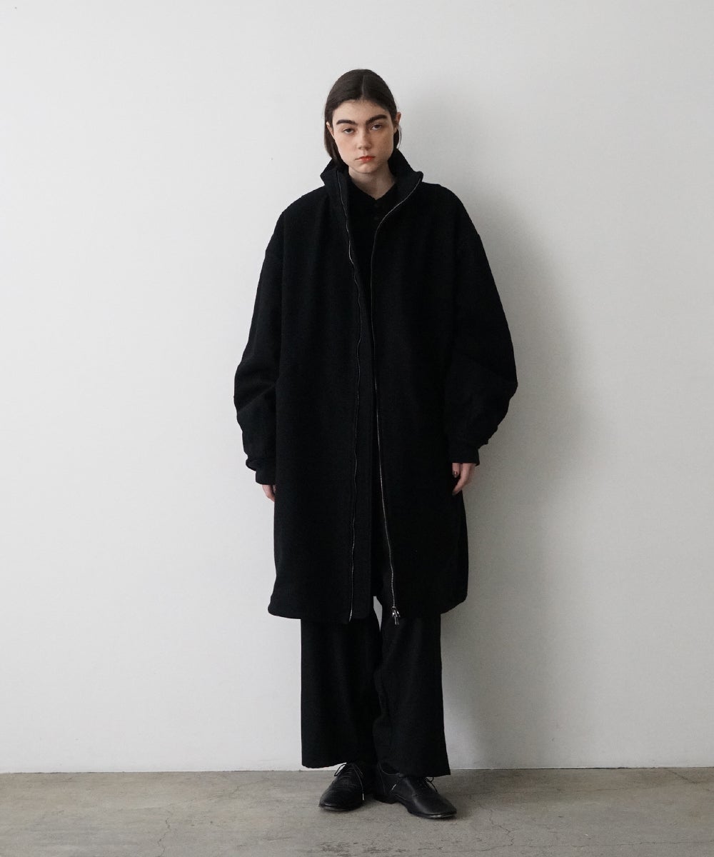 VUm stand collar flight coat MELTON WOOL / BLACK] vu-cot-004
