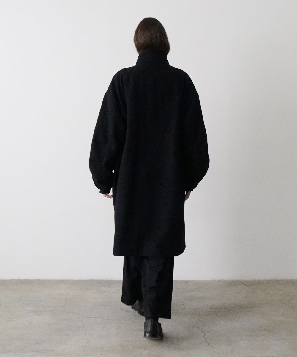 VUm stand collar flight coat MELTON WOOL / BLACK] vu-cot-004