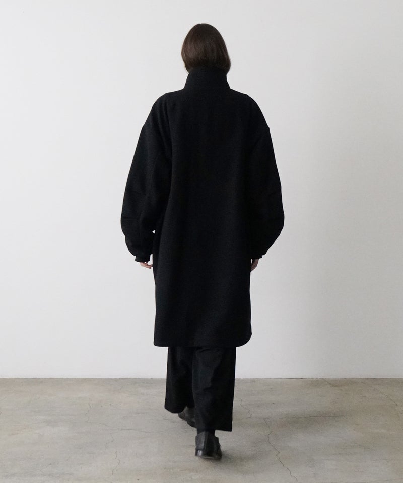 VUm stand collar flight coat MELTON WOOL / BLACK] vu-cot-004