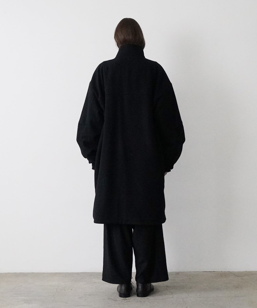 VUm stand collar flight coat MELTON WOOL / BLACK] vu-cot-004