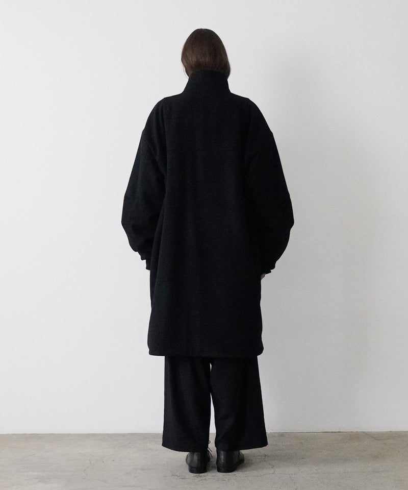 VUm stand collar flight coat MELTON WOOL / BLACK] vu-cot-004