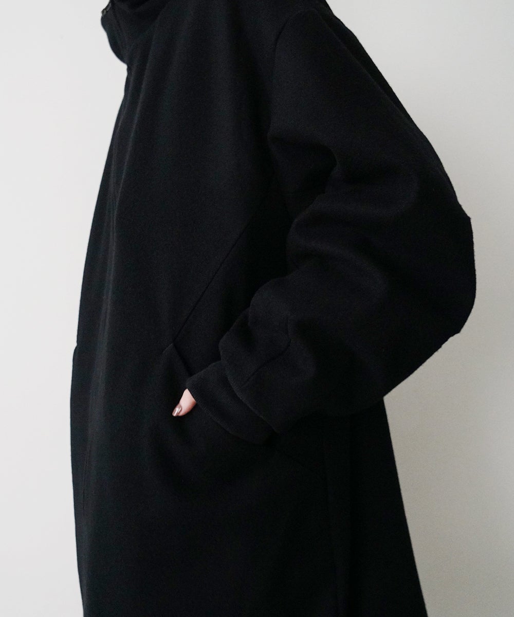 VUm stand collar flight coat MELTON WOOL / BLACK] vu-cot-004