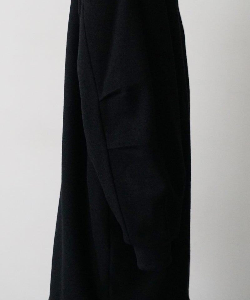 VUm stand collar flight coat MELTON WOOL / BLACK] vu-cot-004