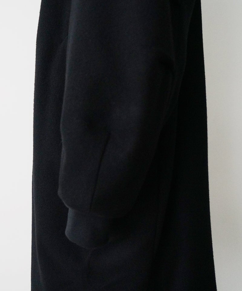 VUm stand collar flight coat MELTON WOOL / BLACK] vu-cot-004