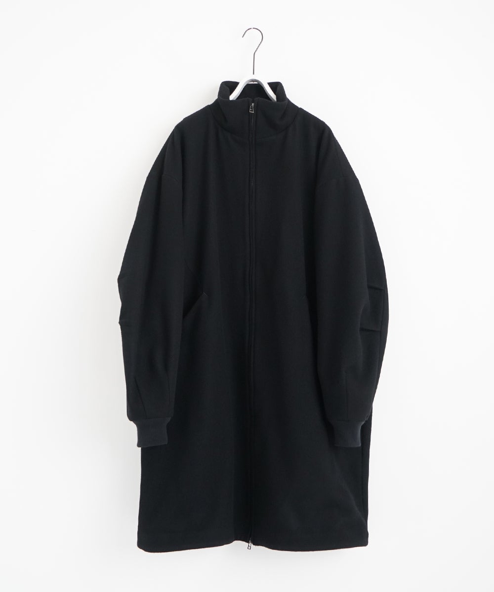 VUm stand collar flight coat MELTON WOOL / BLACK] vu-cot-004