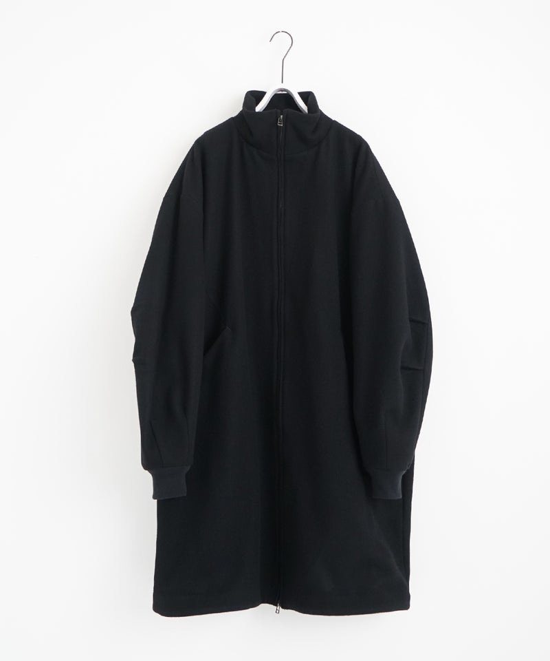 VUm stand collar flight coat MELTON WOOL / BLACK] vu-cot-004