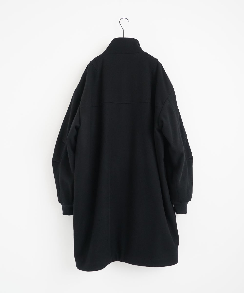 VUm stand collar flight coat MELTON WOOL / BLACK] vu-cot-004